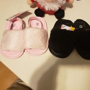 Baby girl slippers size 2 brand new